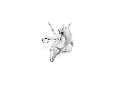 Rhodium Plated | Alphabet Pendants